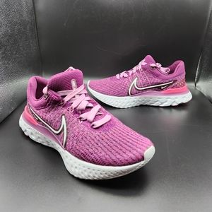 Nike React Infinity Run Flyknit 3 Womens  Bordeaux Purple DD3024-500